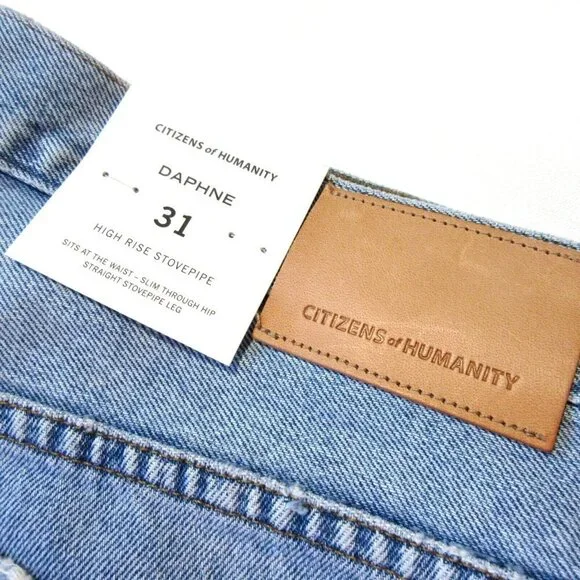 NWT Citizens of Humanity Daphne in Nuance High Rise Stovepipe Jeans 31 $258
